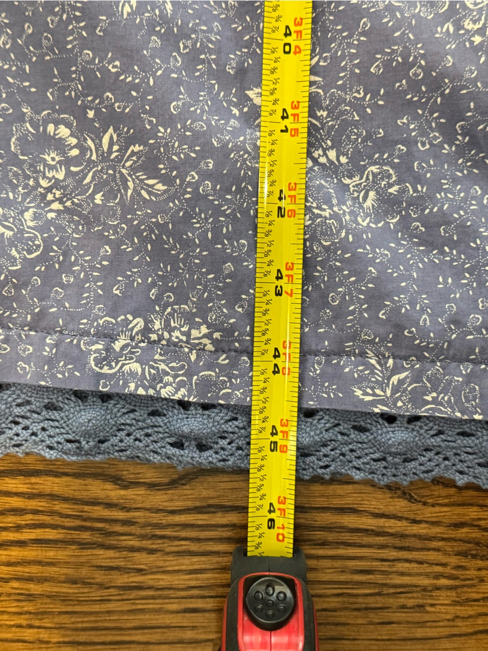 April Cornell L Blue Floral Midi Dress - Picture 6 of 6